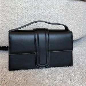 Black Women's Top-Handle Wallet Bag